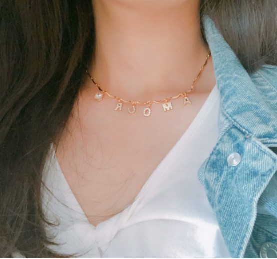 女儿名字的项链定做579